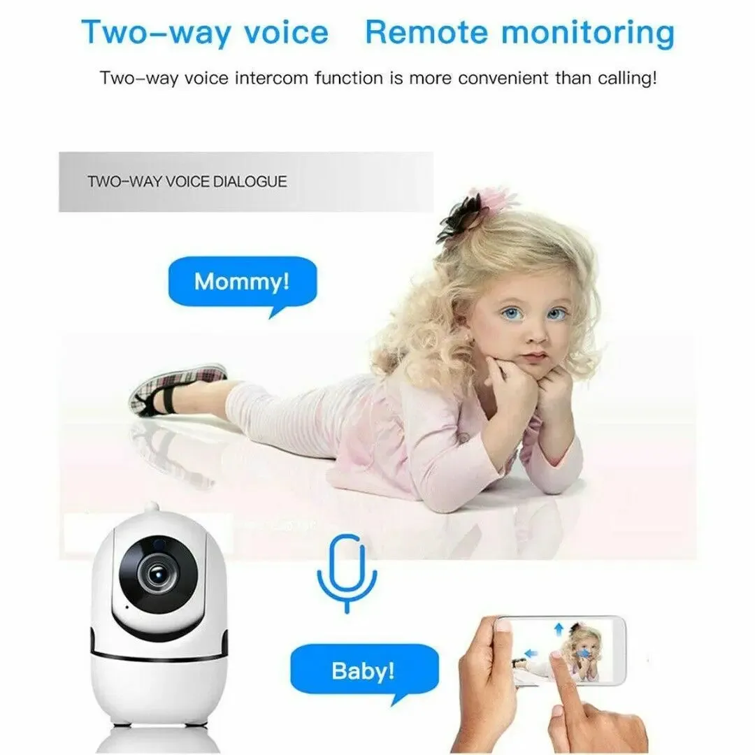 1080P WiFi Wireless Indoor Home Security Camera Night Vision Baby Pet