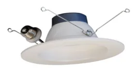 5/6" LED Downlight White Baffle 12 watts