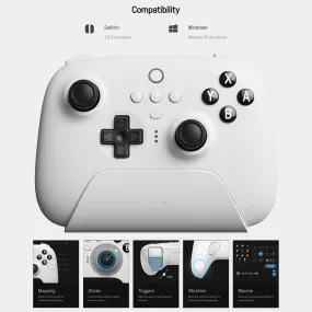 8BITDO Ultimate Bluetooth Controller (Switch/Windows) (White Edition) (80NA01)