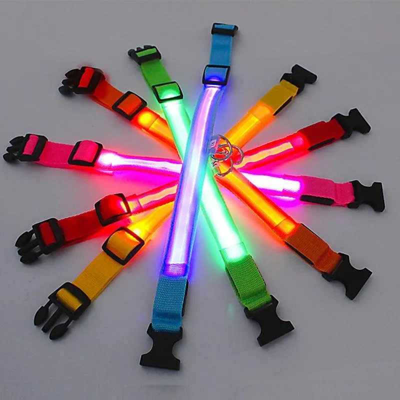 Adjustable LED Glowing Dog Collar