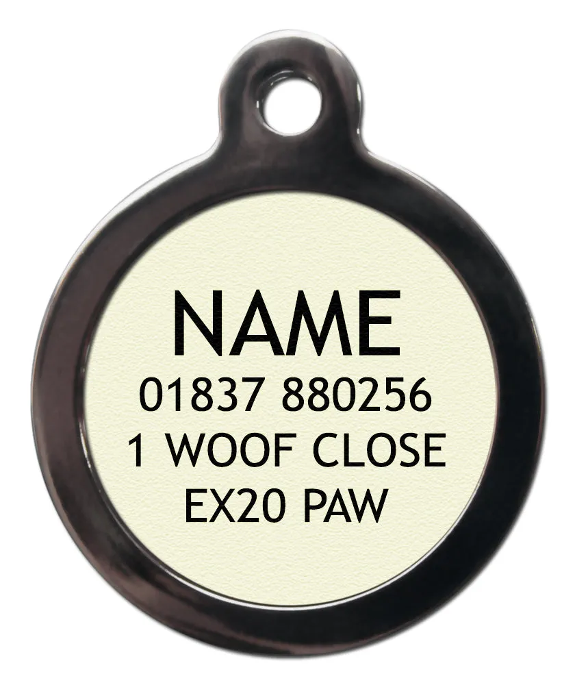 Baseball Dog ID Tag