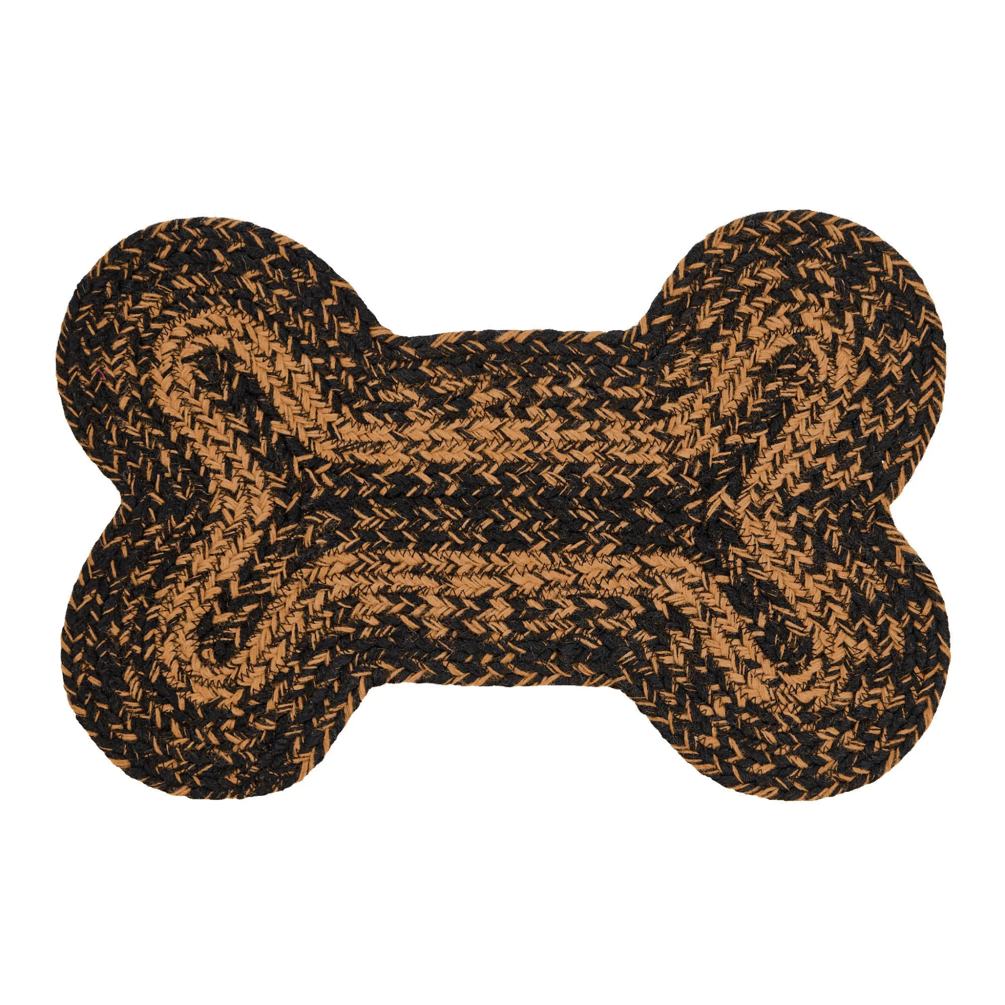 Black & Tan Indoor/Outdoor Small Bone Rug 11.5x17.5