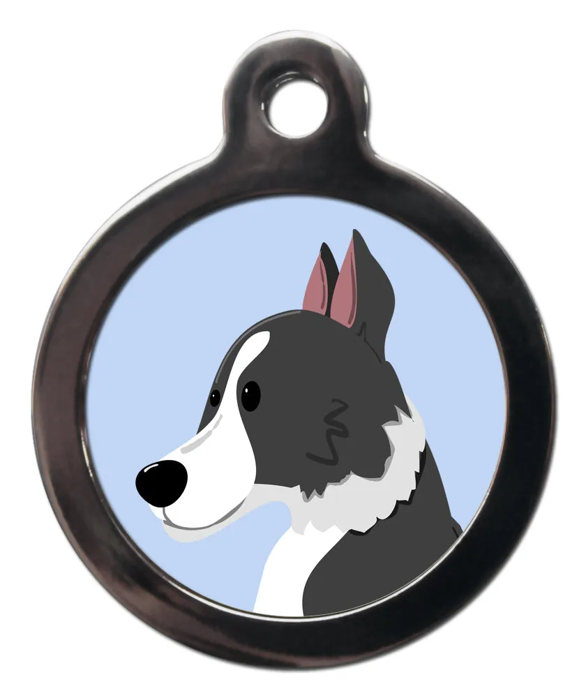 Border Collie Dog ID Tag