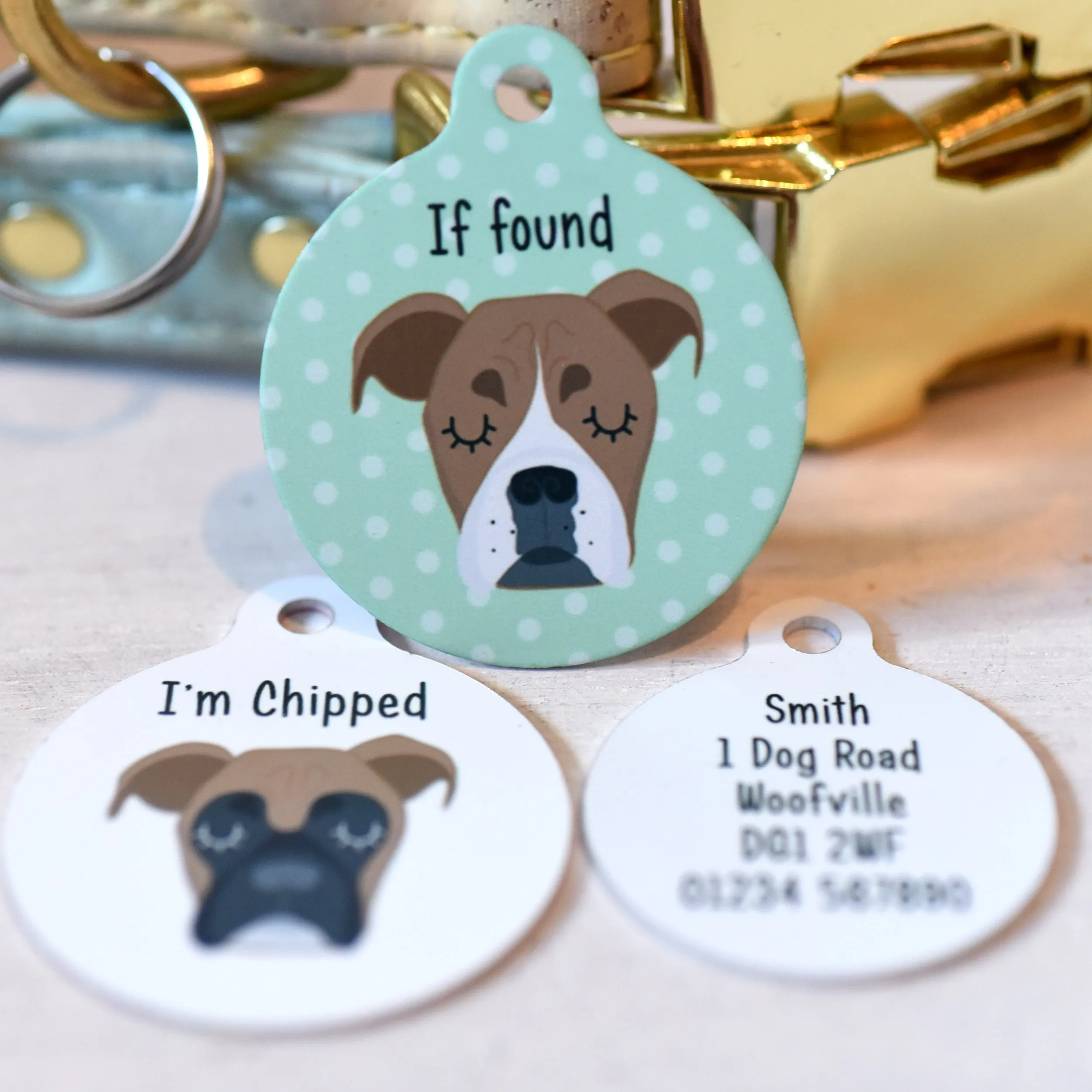 Boxer Personalised Dog Tag