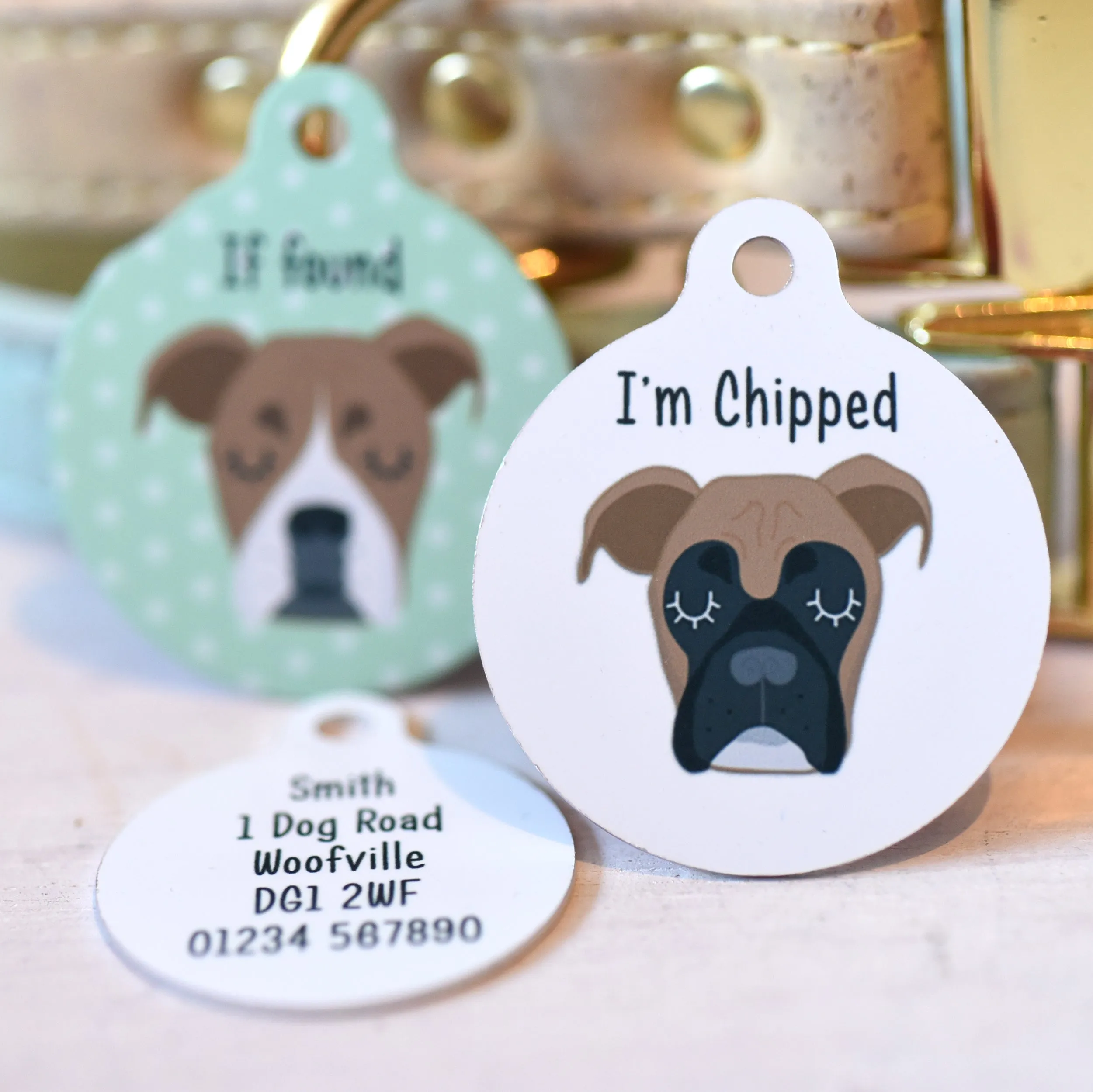 Boxer Personalised Dog Tag