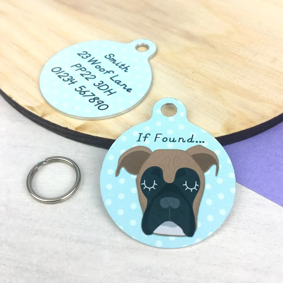 Boxer Personalised Dog Tag