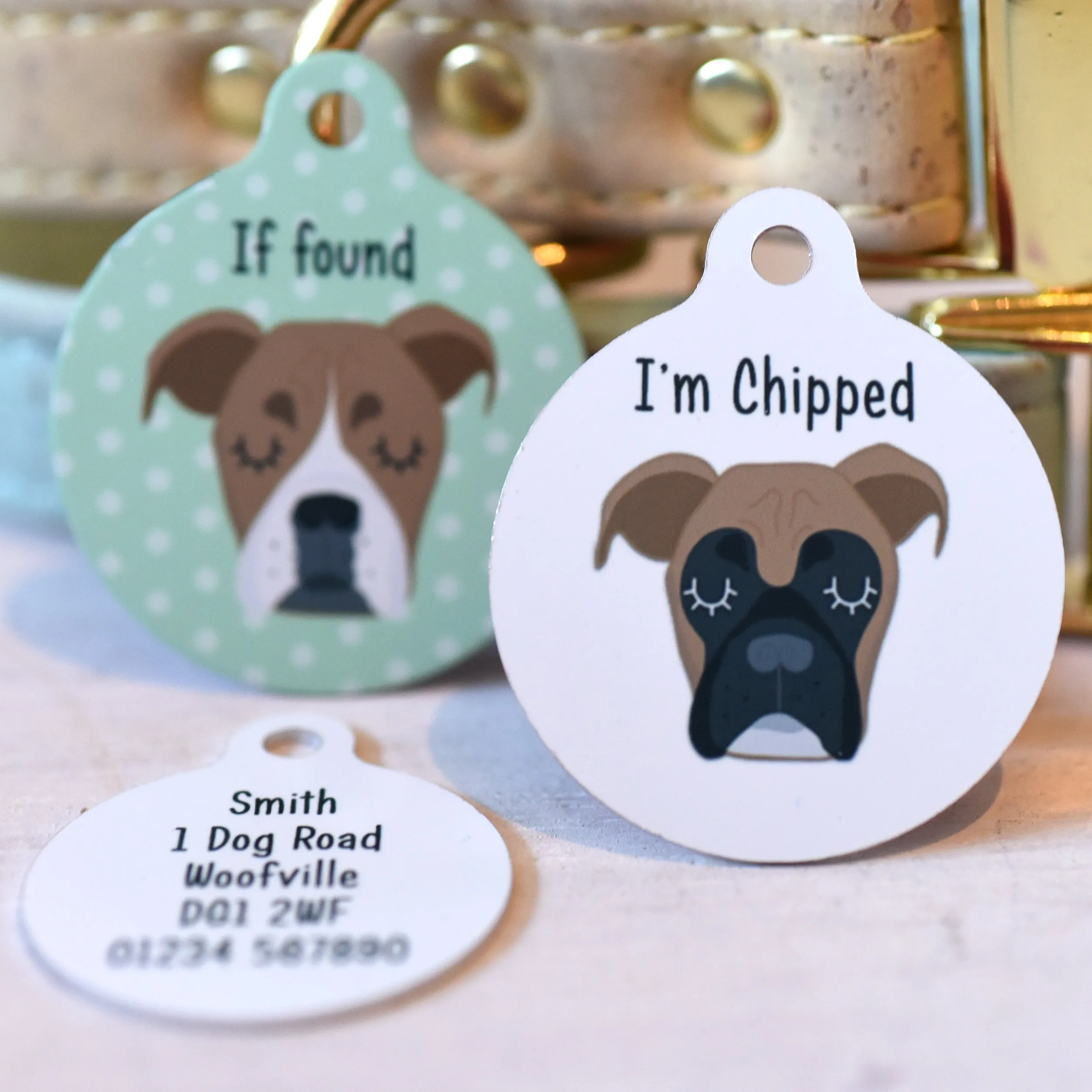 Boxer Personalised Dog Tag