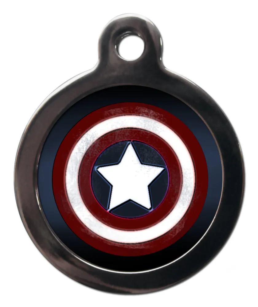 Captain America Superhero Dog Tag - Design 1