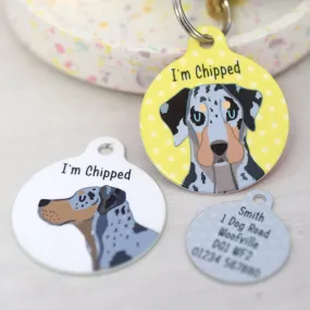 Catahoula Leopard Dog Personalised Dog ID Tag