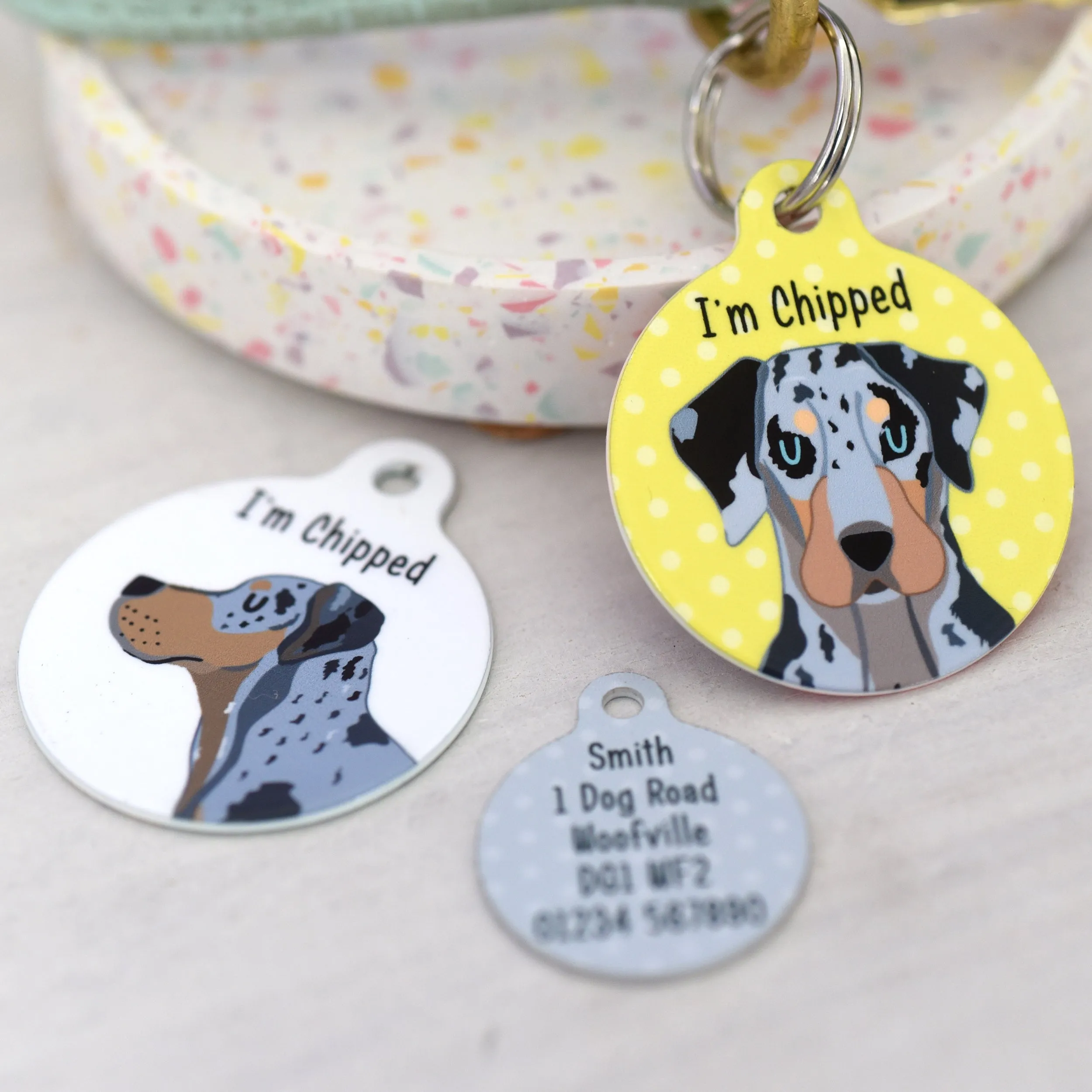 Catahoula Leopard Dog Personalised Dog ID Tag