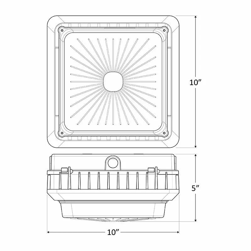 CGL 100W LED Garage/Canopy Light