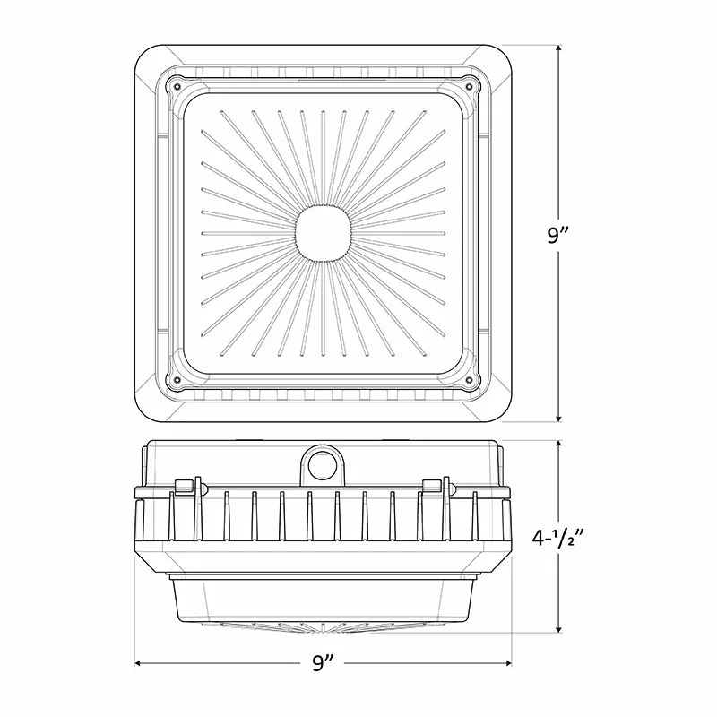 CGL 55W LED Garage/Canopy Light