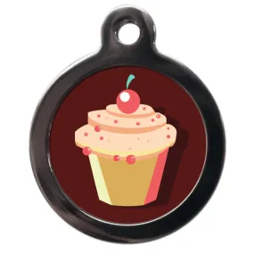 Cherry Cupcake Dog ID Tag