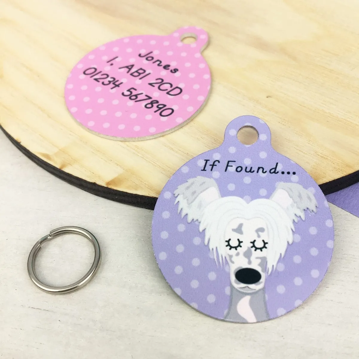 Chinese Crested Personalised Dog Tag