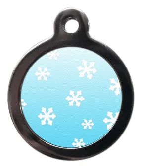 Christmas Snowflakes Dog Tag