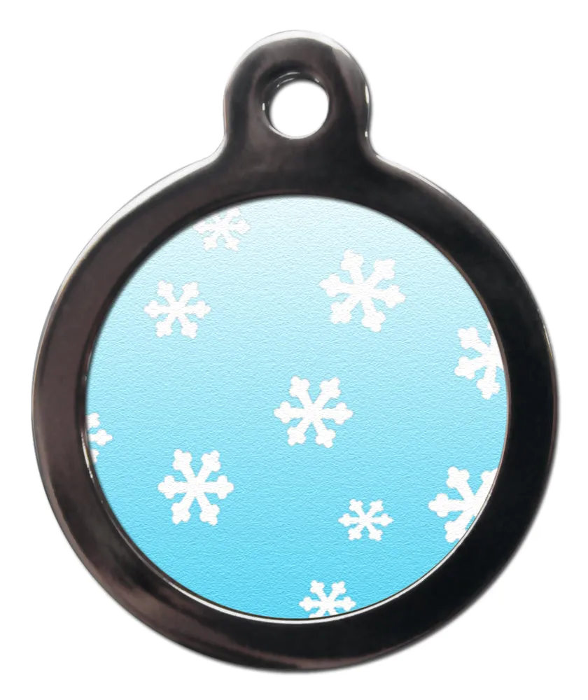 Christmas Snowflakes Dog Tag