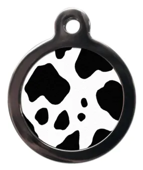 Cow Print Dog Tag