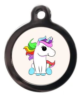 Cute Unicorn Dog ID Tag