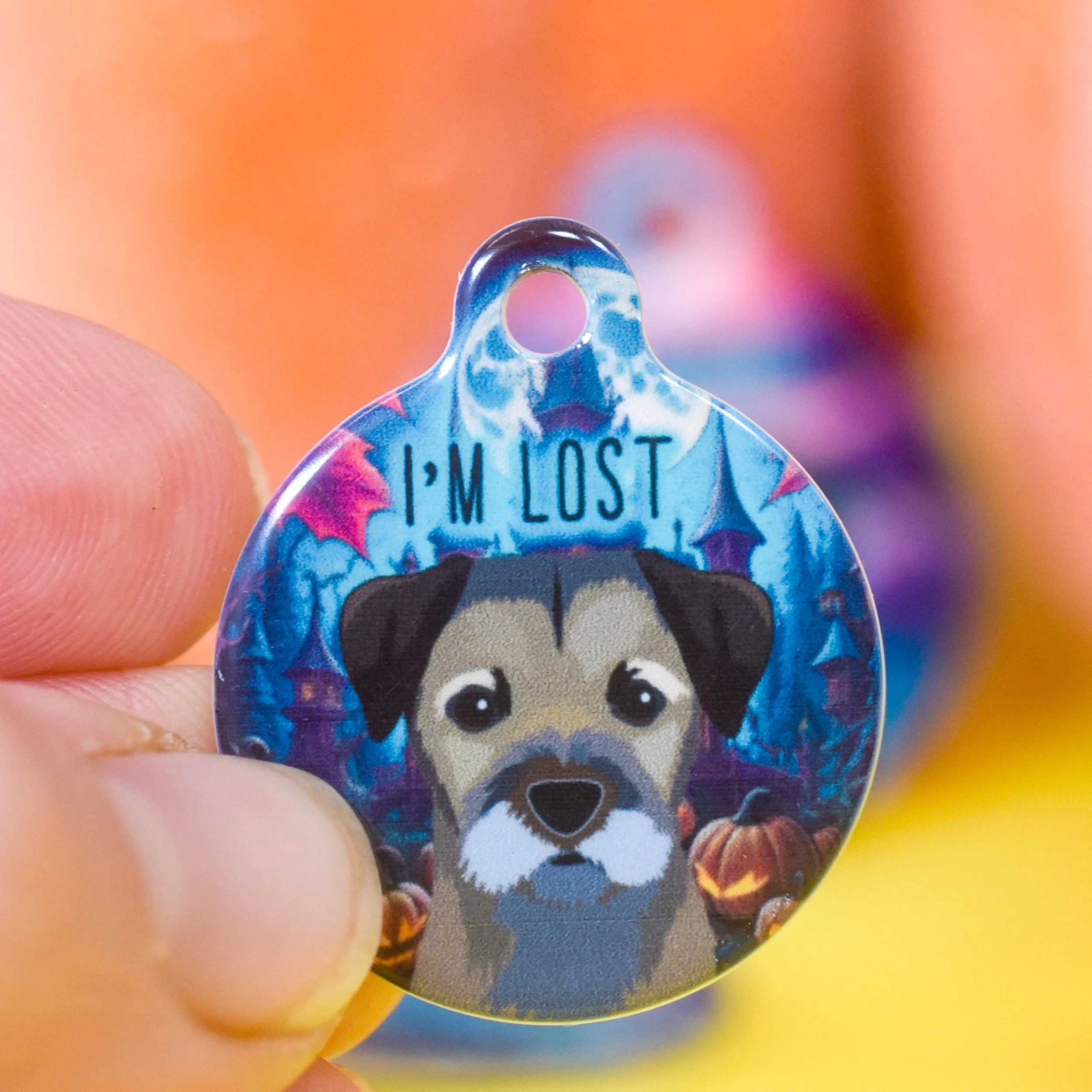 Dog ID Tag Personalised - Haunted Mansion