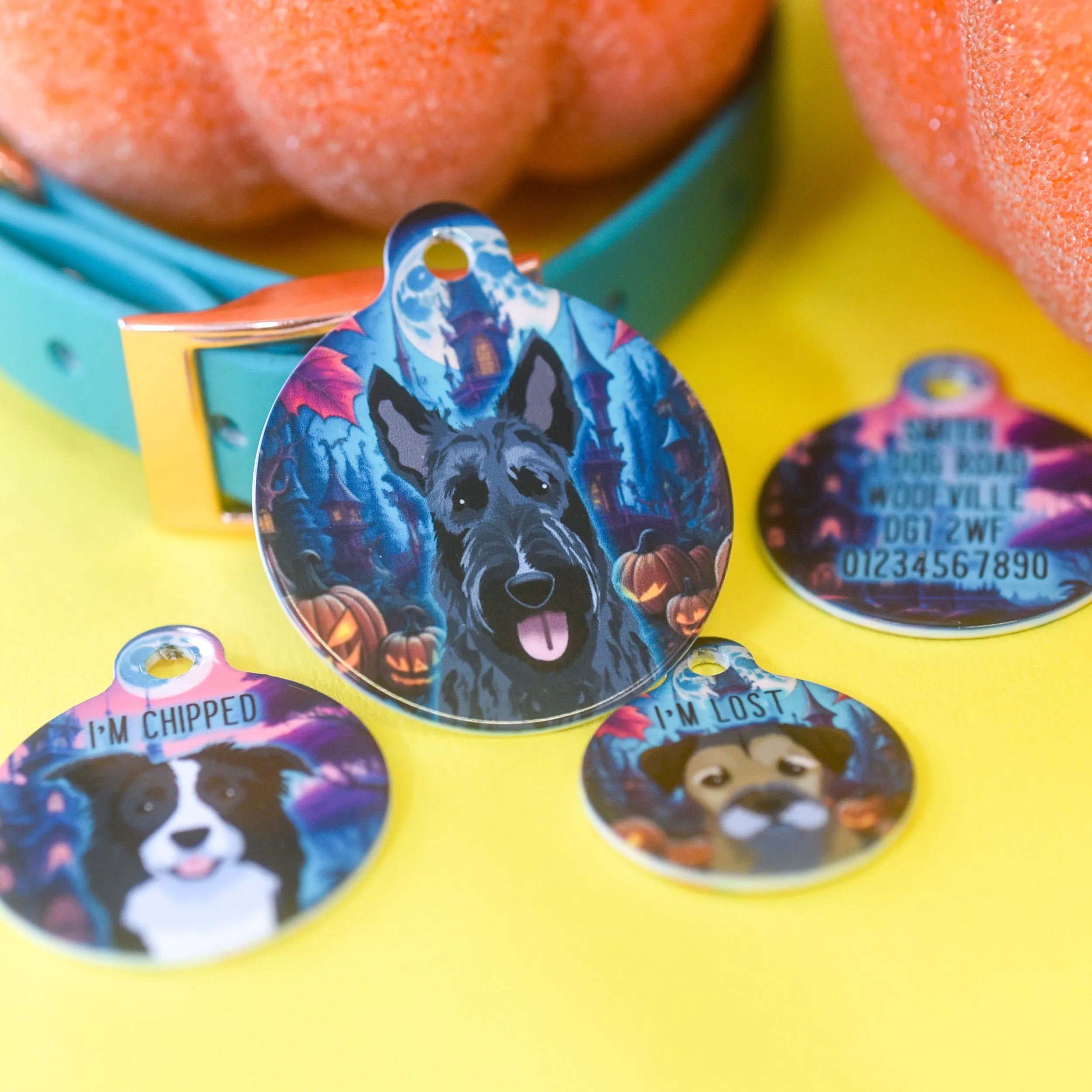 Dog ID Tag Personalised - Haunted Mansion