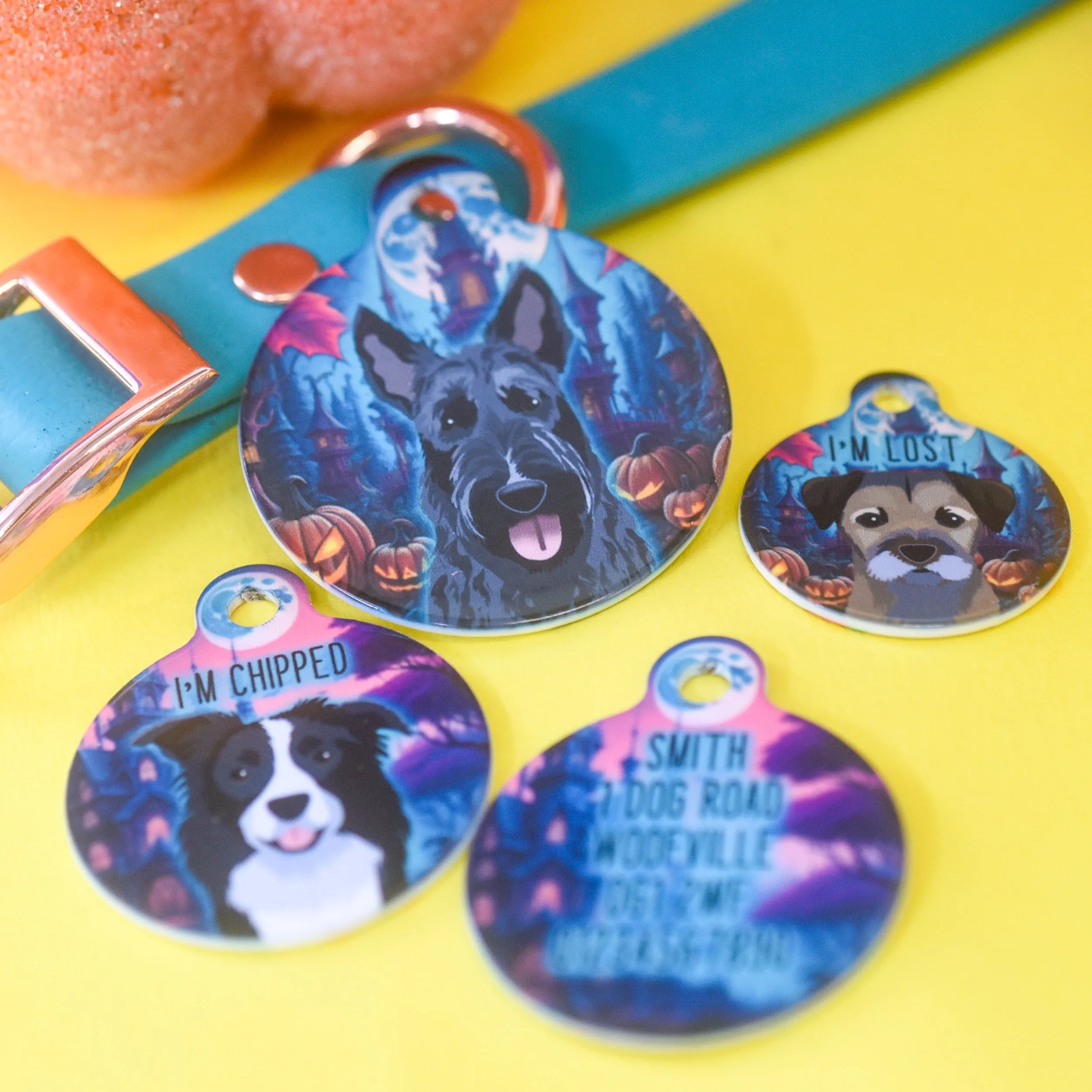 Dog ID Tag Personalised - Haunted Mansion