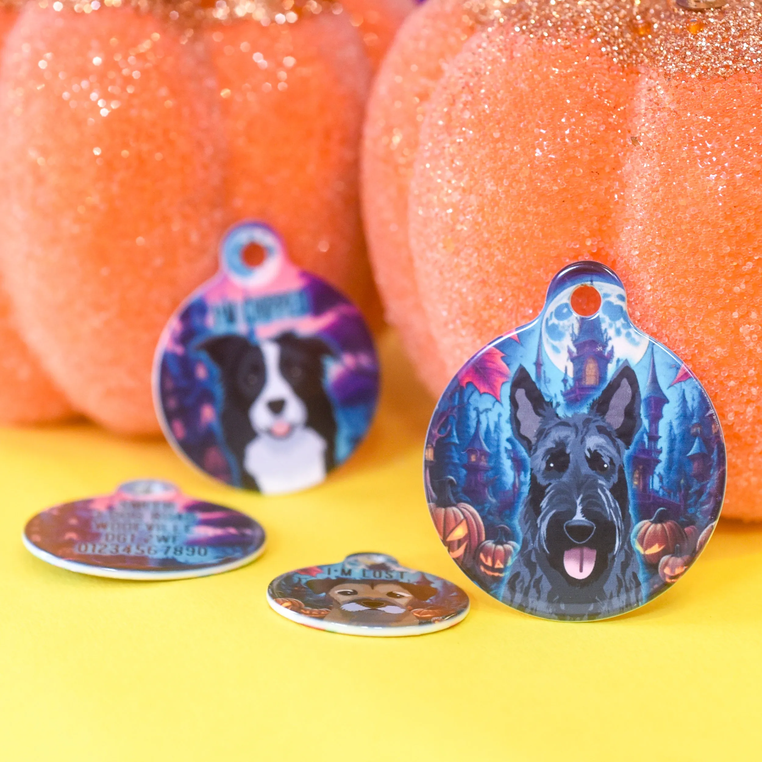 Dog ID Tag Personalised - Haunted Mansion