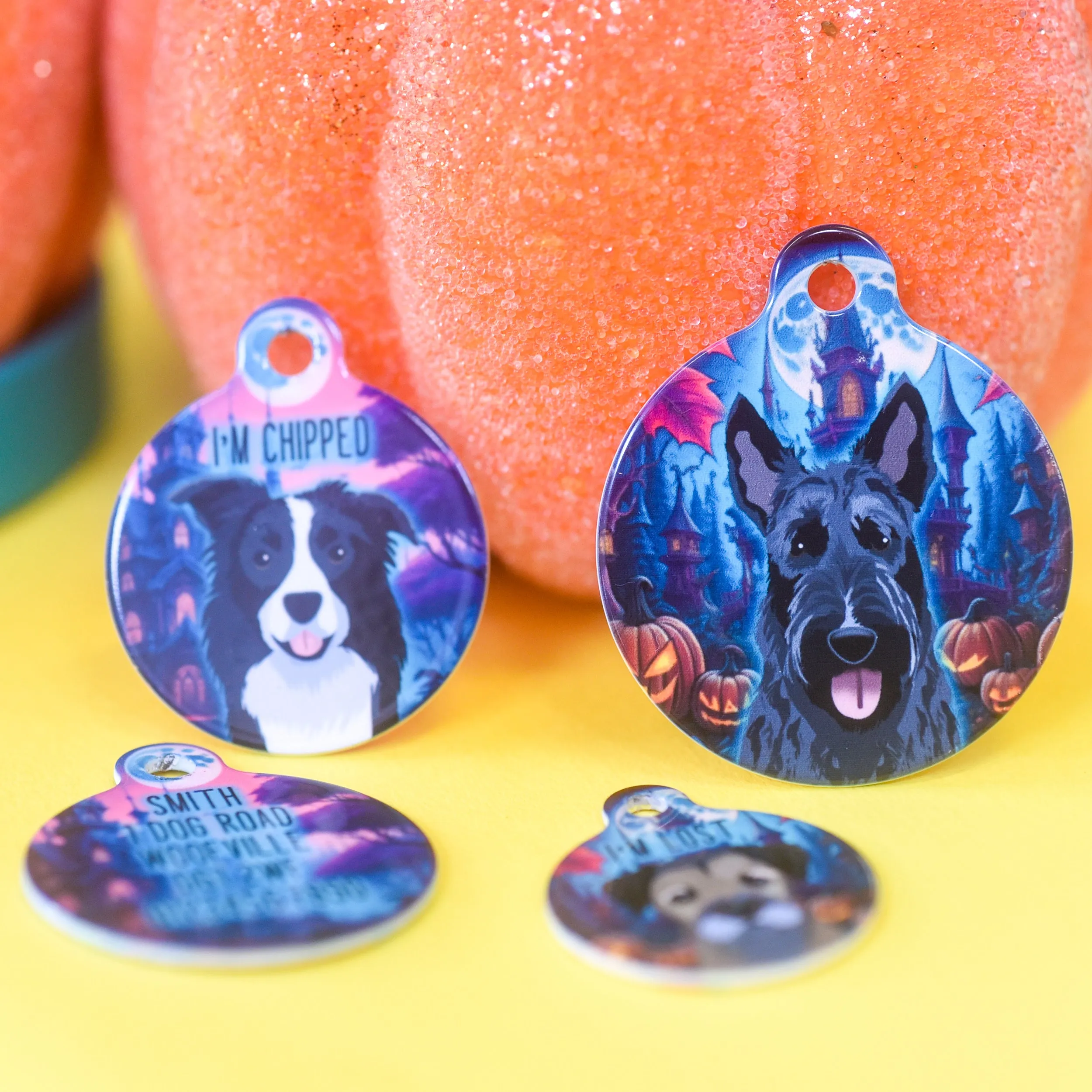 Dog ID Tag Personalised - Haunted Mansion