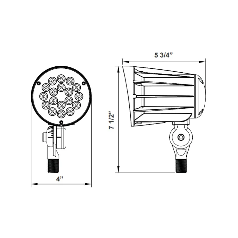 FLV12 24W LED Landscape Flood Light, 3000K