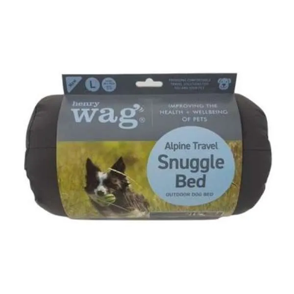 Henry Wag Alpine Travel Snuggle Bed Blue 86 x 70 cm