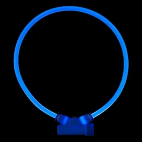 Lumitube Illuminated Safety Dog Collar Bright Blue