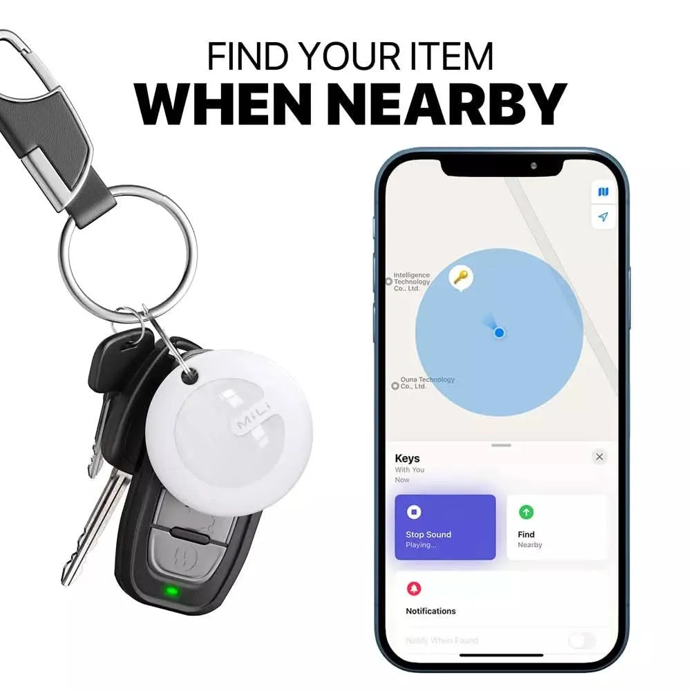 Maplin MiLi MiTag Item Locator Keyring - Pack of 2