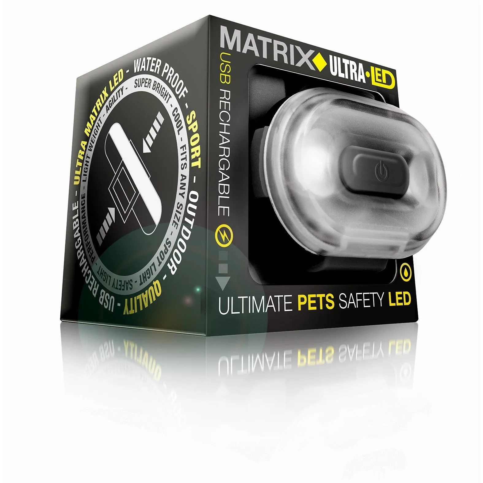 Max & Molly Matrix Ultra LED Safety Light Black