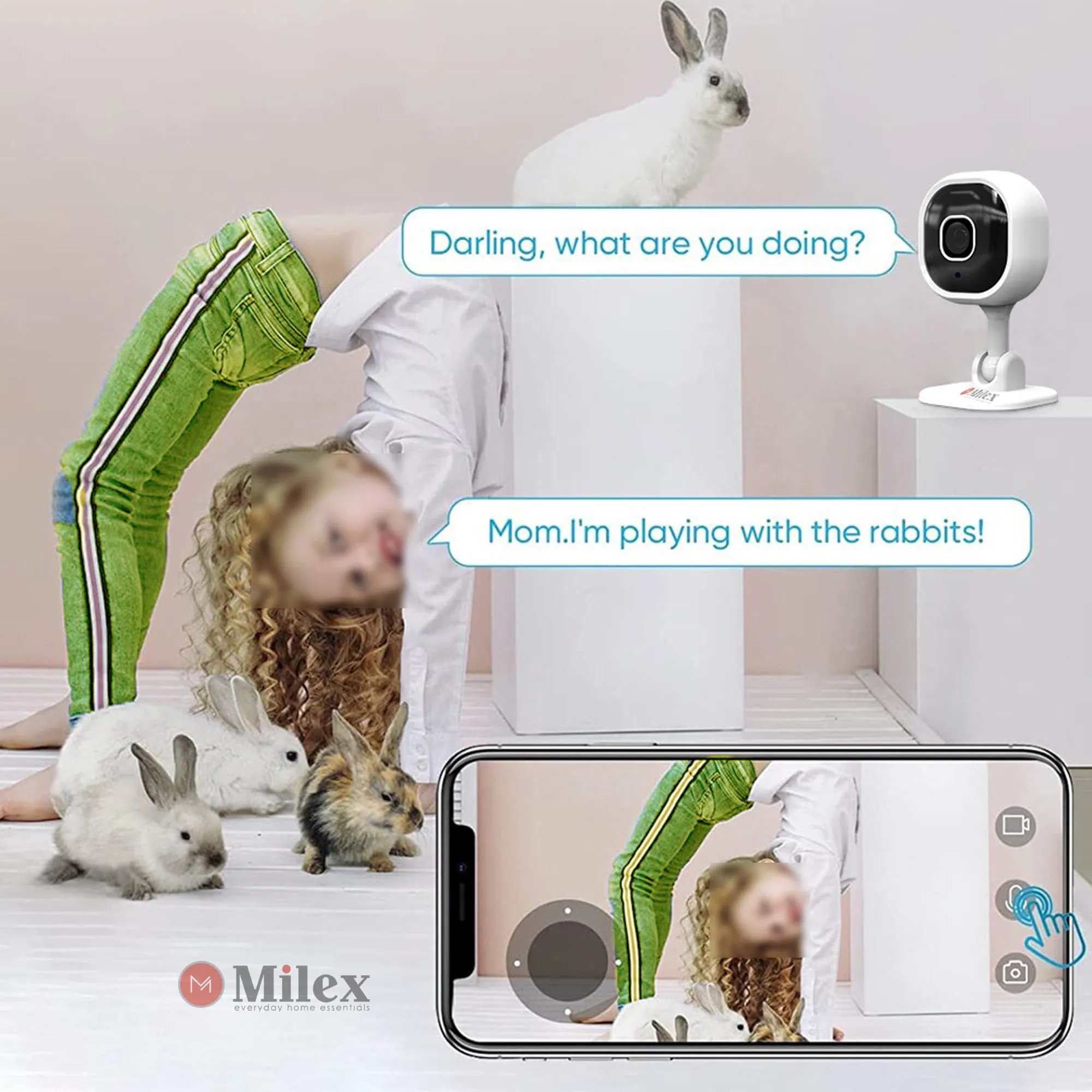 MILEX 2 WAY INFRARED SECURITY CAMERA -KEEP AN EYE ON WHAT MATTERS MOST! SECURE YOUR HOME AND FAMILY 2 pack