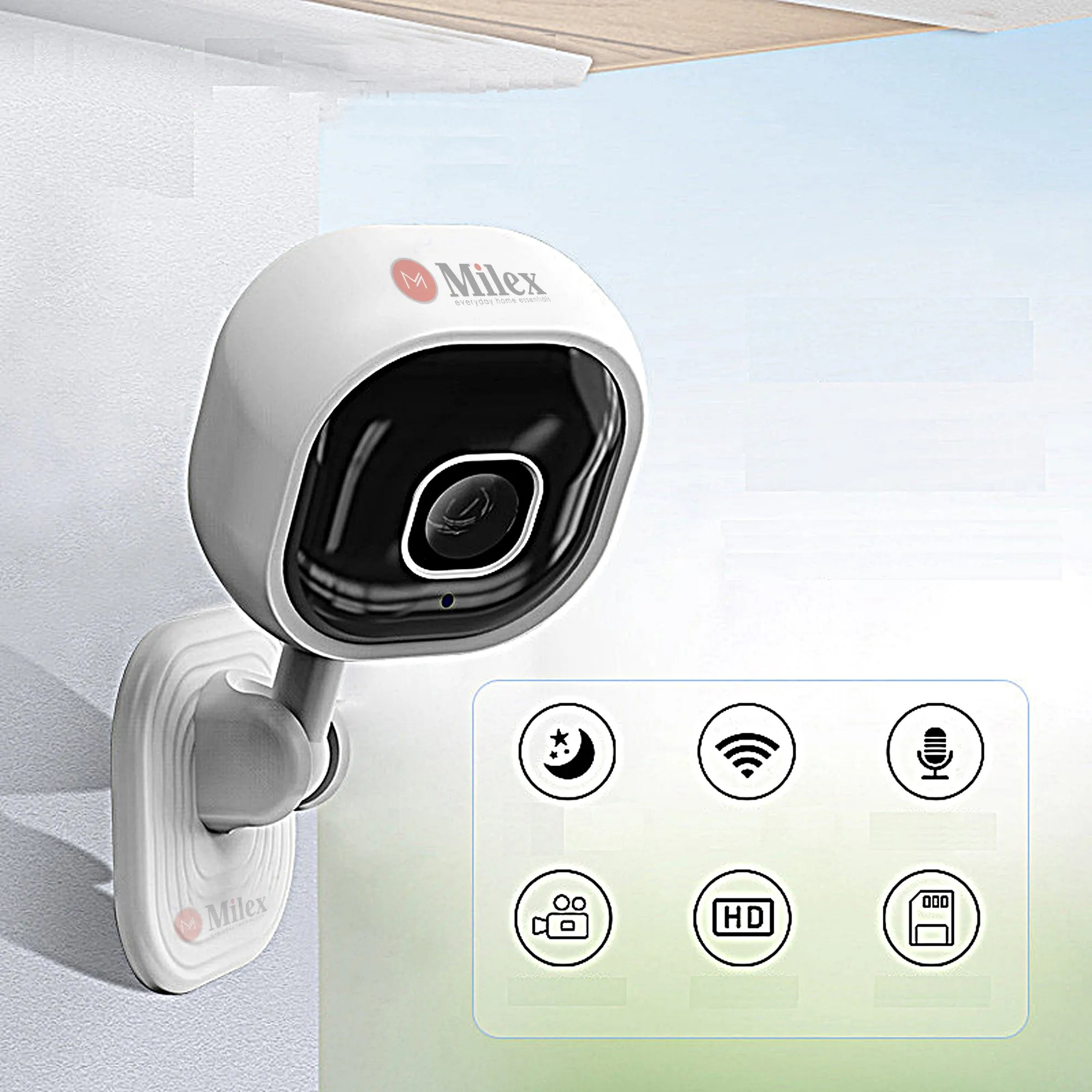 MILEX 2 WAY INFRARED SECURITY CAMERA -KEEP AN EYE ON WHAT MATTERS MOST! SECURE YOUR HOME AND FAMILY 4 pack