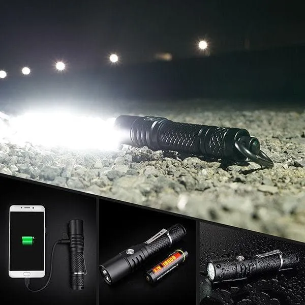 MOT10 1000 Lumens USB Rechargeable EDC Flashlight