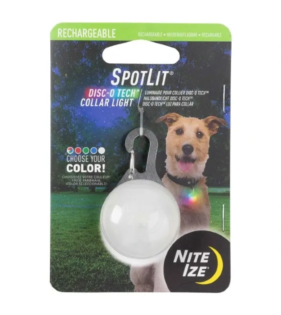 Nite Ize SpotLit Rechargeable Disc-O Select LED Collar Light