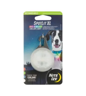 Nite Ize SpotLit XL Rechargeable Disc-O Select LED Collar Light