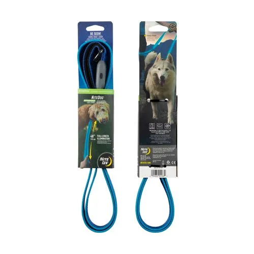 NiteDog Rechargeable LED Leash - Blue/Blue LED