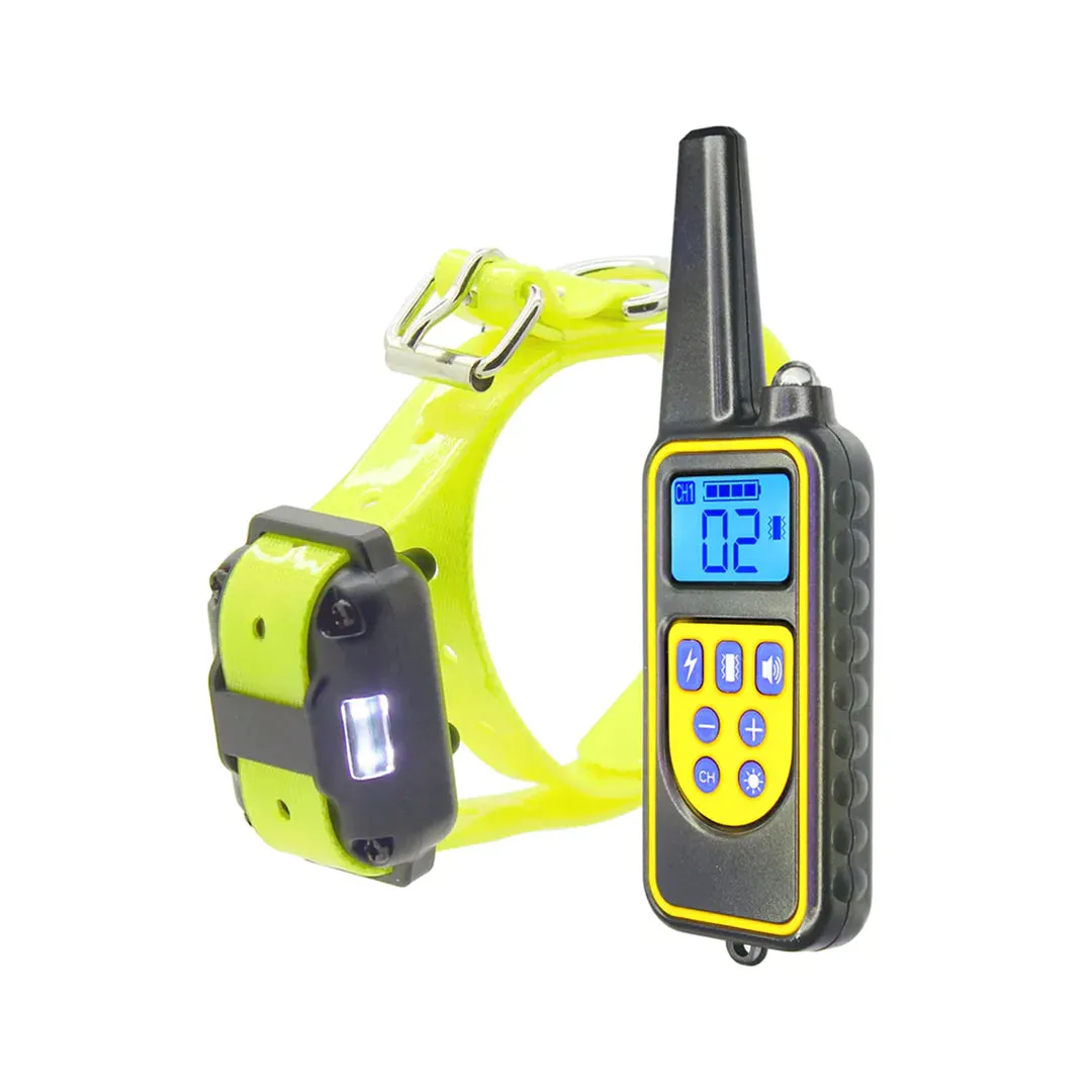 Pawsitive Control Pro Waterproof Remote Dog Training Collar with LCD Display