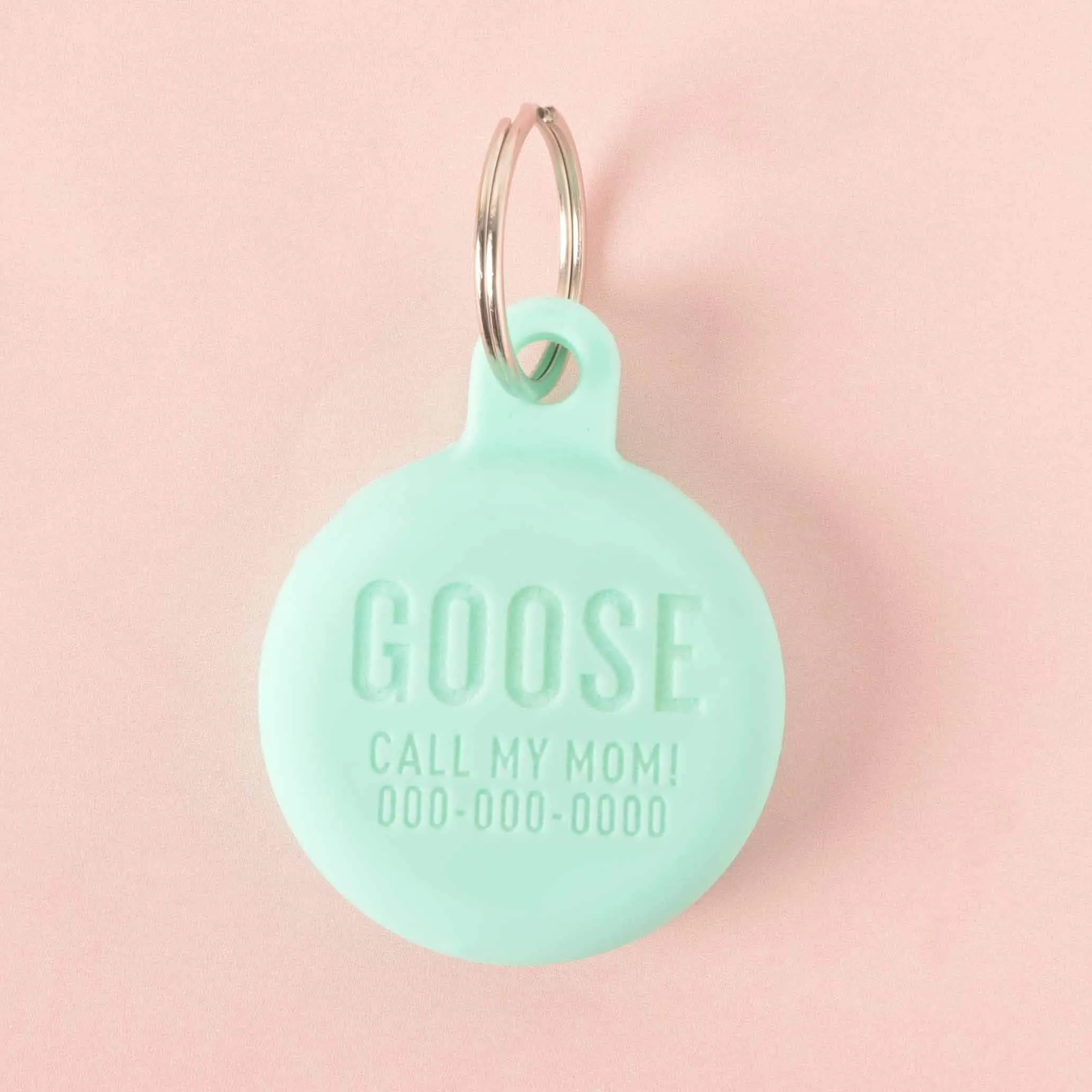 Personalized Silicone Pet Tag, Apple AirTag Holder