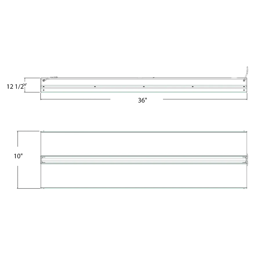 RAB ARM 275W 3' AEROBAY Linear High Bay Selectable CCT/Wattage