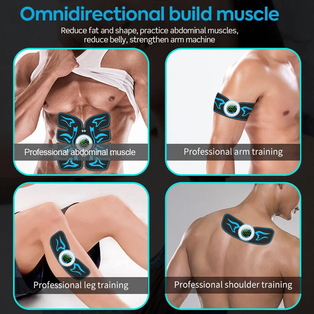 Rechargeable Abdominal Muscle Stimulator Trainer Abs Fitness Excersize Gear 10 Modes 39 Intensities