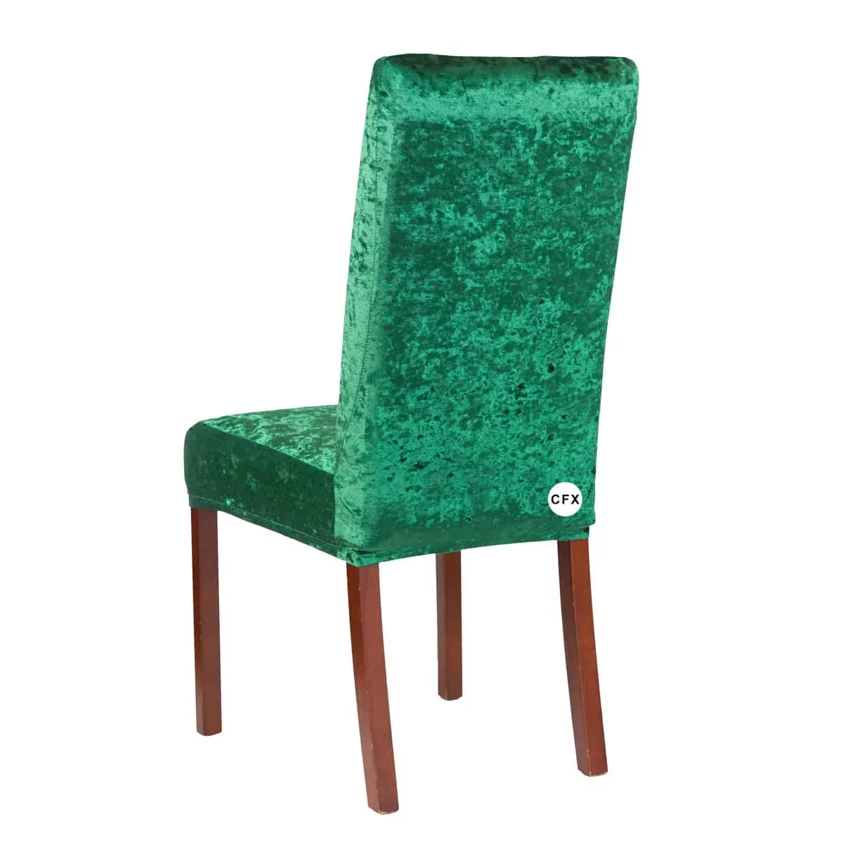 Trendily Premium Wrinkle-Free Stretchable | Washable Plain|Velvet Chair Covers |Rama Green (CC-135)